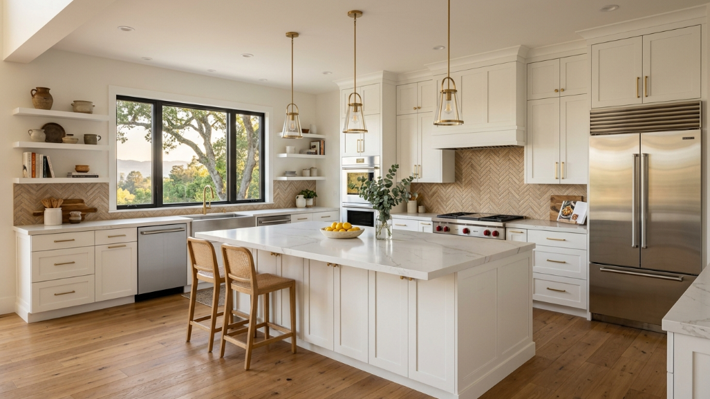 licensed vs unlicensed contractor California why it matters — completed luxury kitchen remodel Bay Area California by Partners Remodeling
